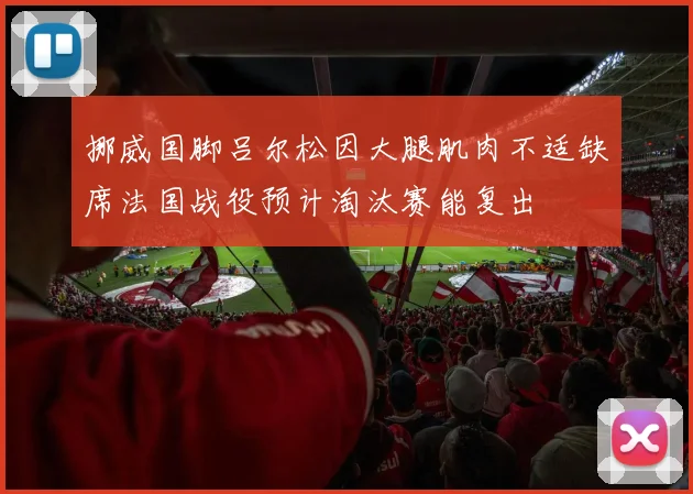 挪威国脚吕尔松因大腿肌肉不适缺席法国战役预计淘汰赛能复出